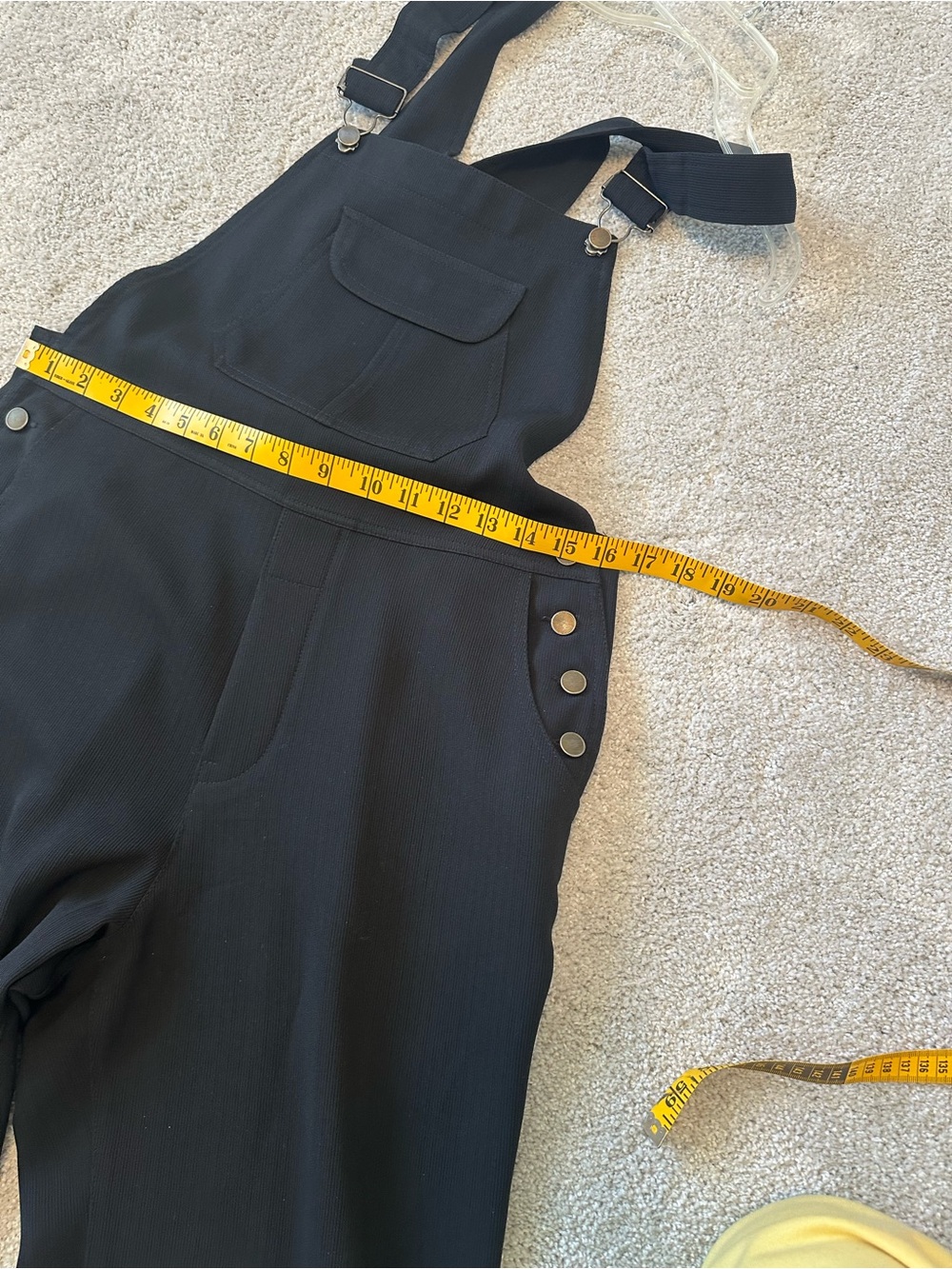 Black Overalls Jumpsuit Size S - Picture 7 of 9